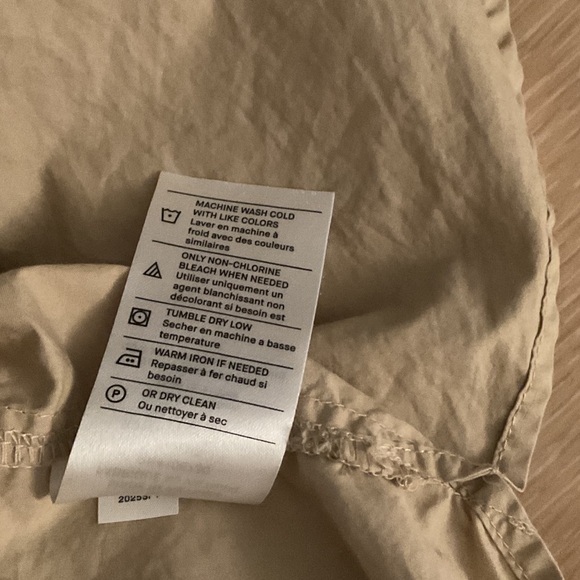 Vince Beige Collared short-sleeved Shirt 100% cotton - Picture 7 of 7